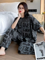 printed NIGHTSUIT IN COTTON JARSY FABRIC