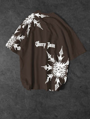 Sharp pain Printed Drop shoulder