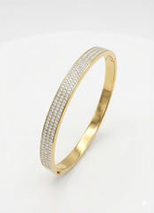 Stainless Steel Openable Zircon Bracelet