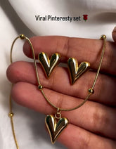 Heart Viral Pinteresty Stainless Steel Set