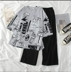 printed style night suit