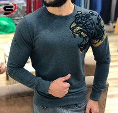 TIGER EMBOSSED SWEATSHIRT