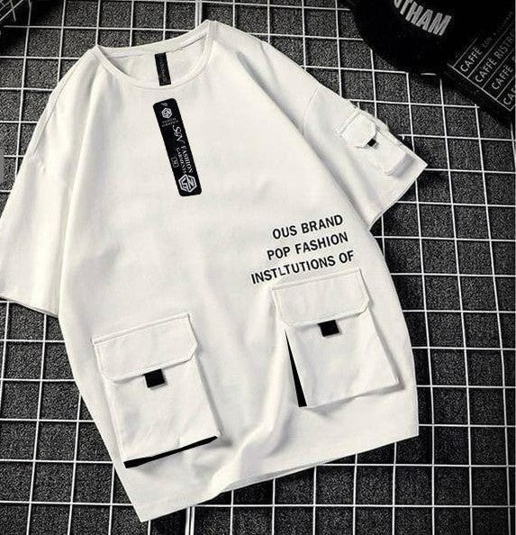 Double Pocket printed  Drop shoulder