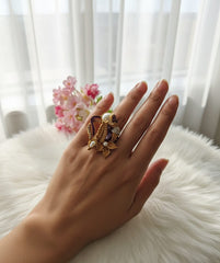 Beautiful Designer Adjustable MOP Turkish Ring – Fine Quality