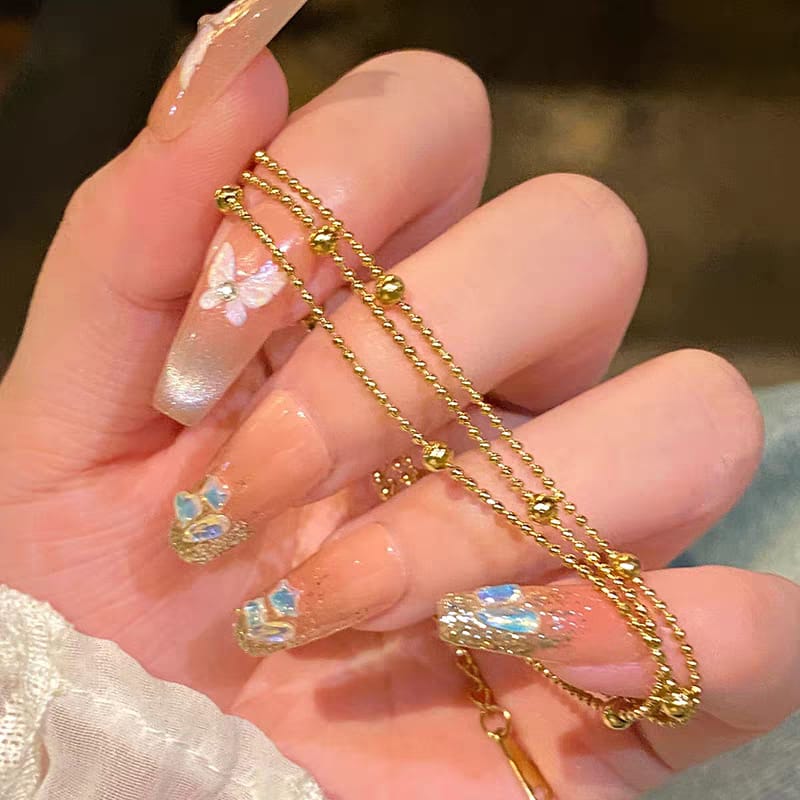 Stainless Steel Brand Ball Chain Bracelet – High Quality