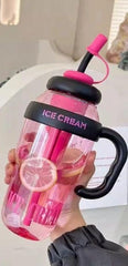 Stay Hydrated in Style – 1200ML Large Capacity Sports Water Bottle with Tea Infuser &amp; Straw