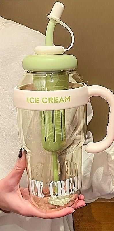 Stay Hydrated in Style – 1200ML Large Capacity Sports Water Bottle with Tea Infuser &amp; Straw
